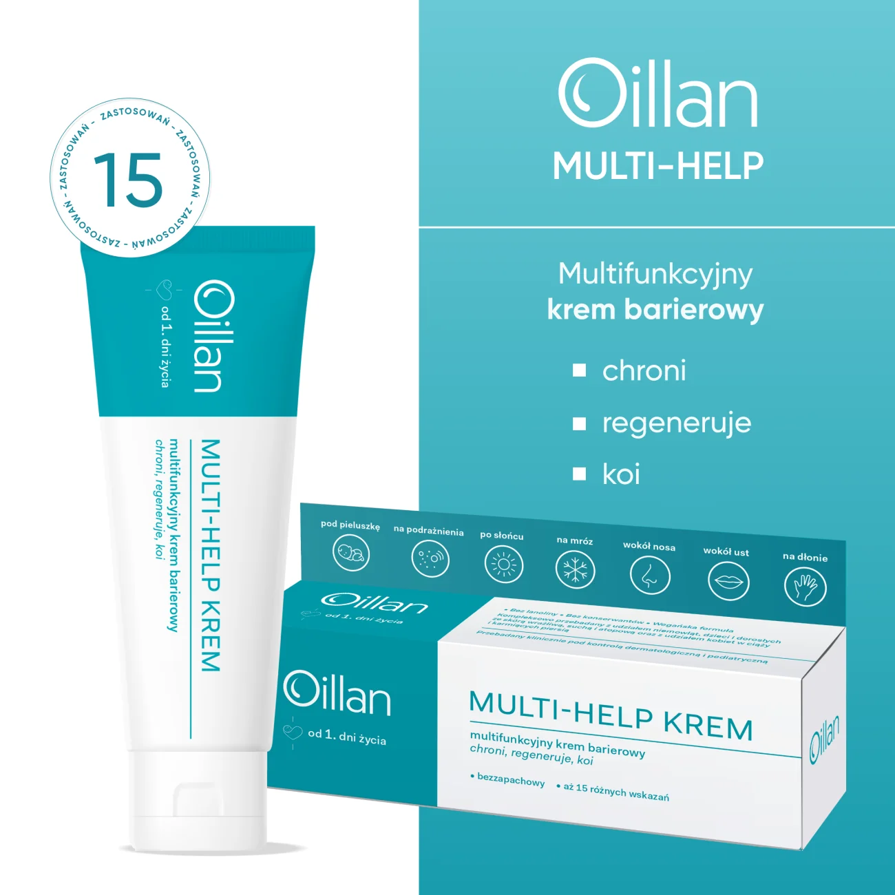 Oillan Multi-Help multifunkcyjny krem barierowy, 50 ml