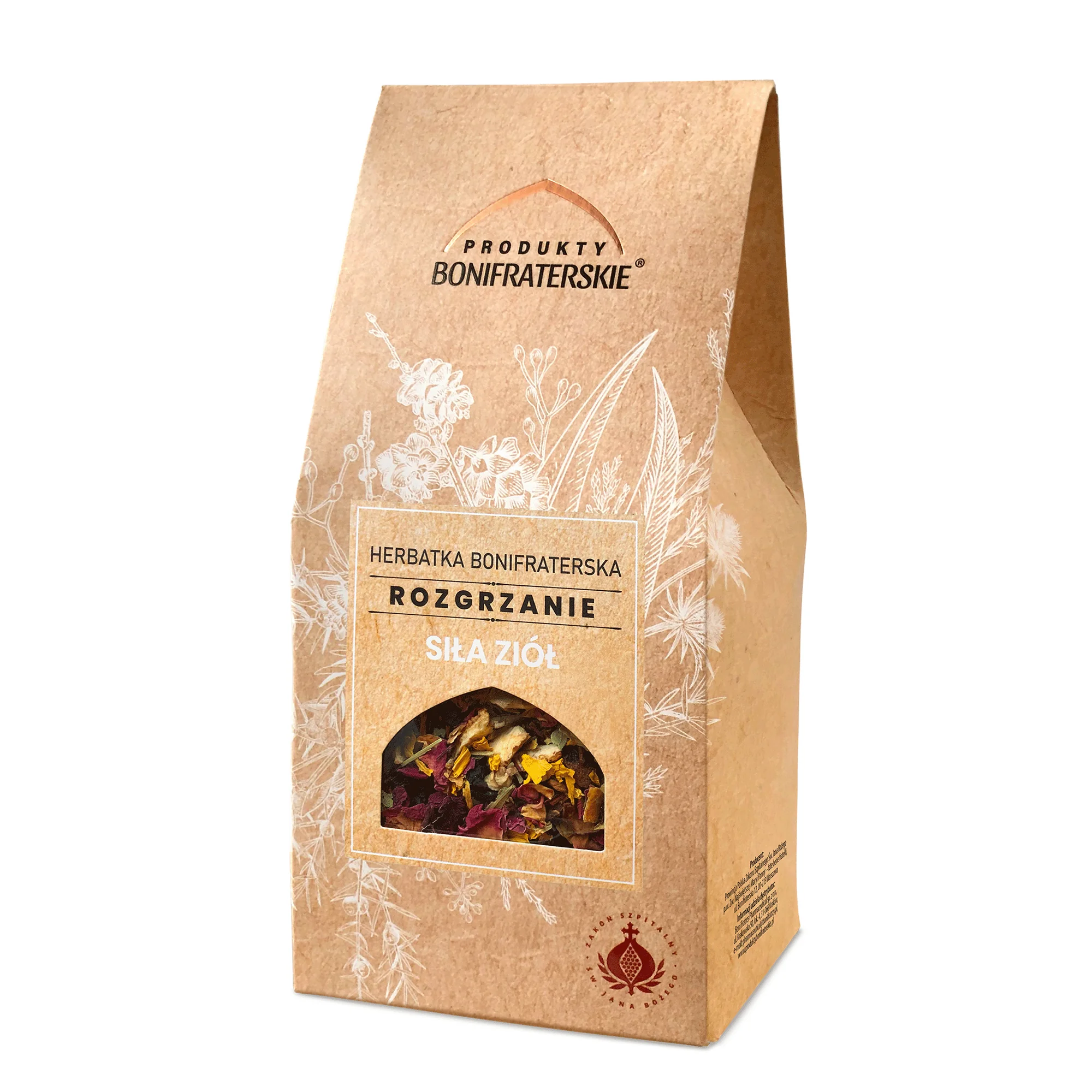 Produkty bonifraterskie Siła Ziół Rozgrzanie herbatka bonifraterska 100 g