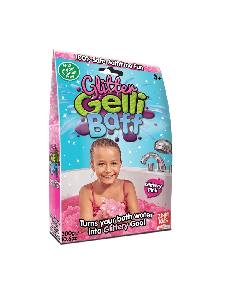 Zimpli Kids Glitter Gelli Baff Magiczny proszek do kąpieli Różowy, 300 g