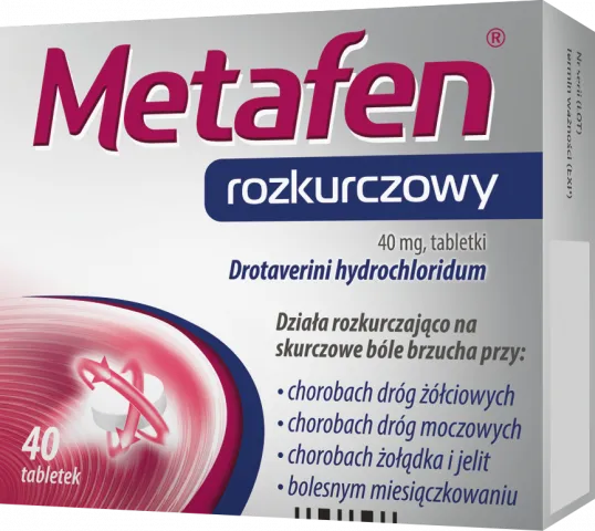 Metafen Rozkurczowy 40 mg, 40 tabletek