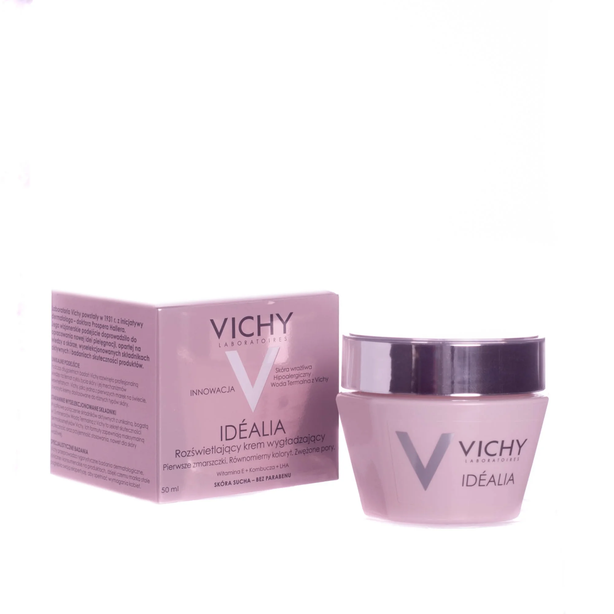 Vichy Laboratoires Idealia rozświetlający krem wygładzający 50 ml