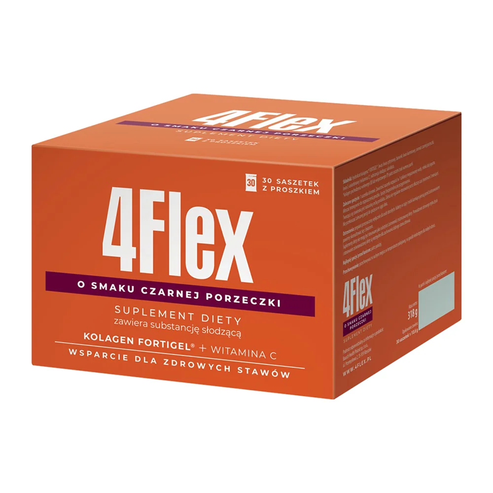 4Flex proszek smak czarnej porzeczki, 30 saszetek