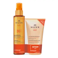 Nuxe Sun zestaw, olejek do opalania Spf 30, 150 ml + balsam po opalaniu, 100 ml