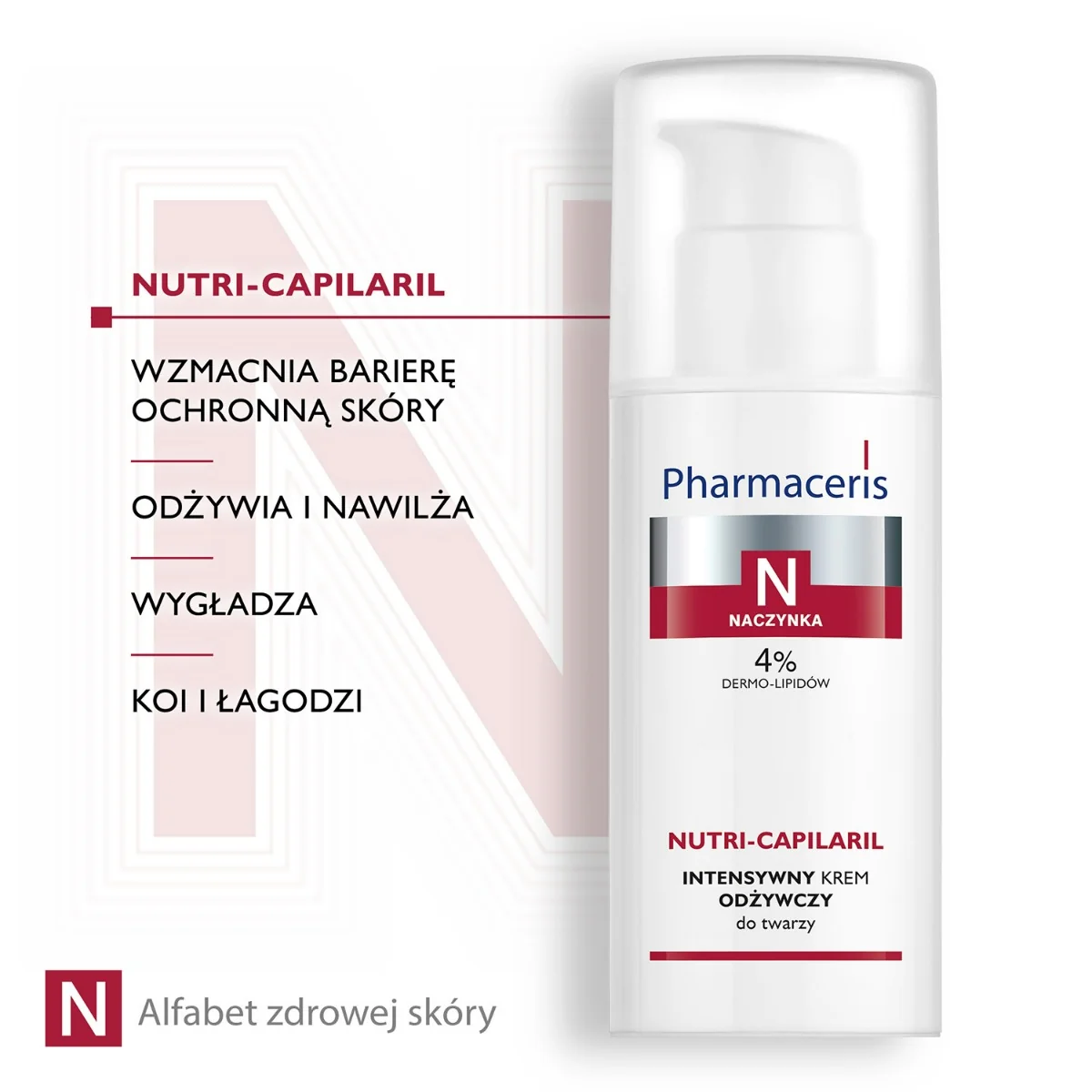 Pharmaceris N Nutri-Capilaril intensywny krem odżywczy do twarzy, 50 ml