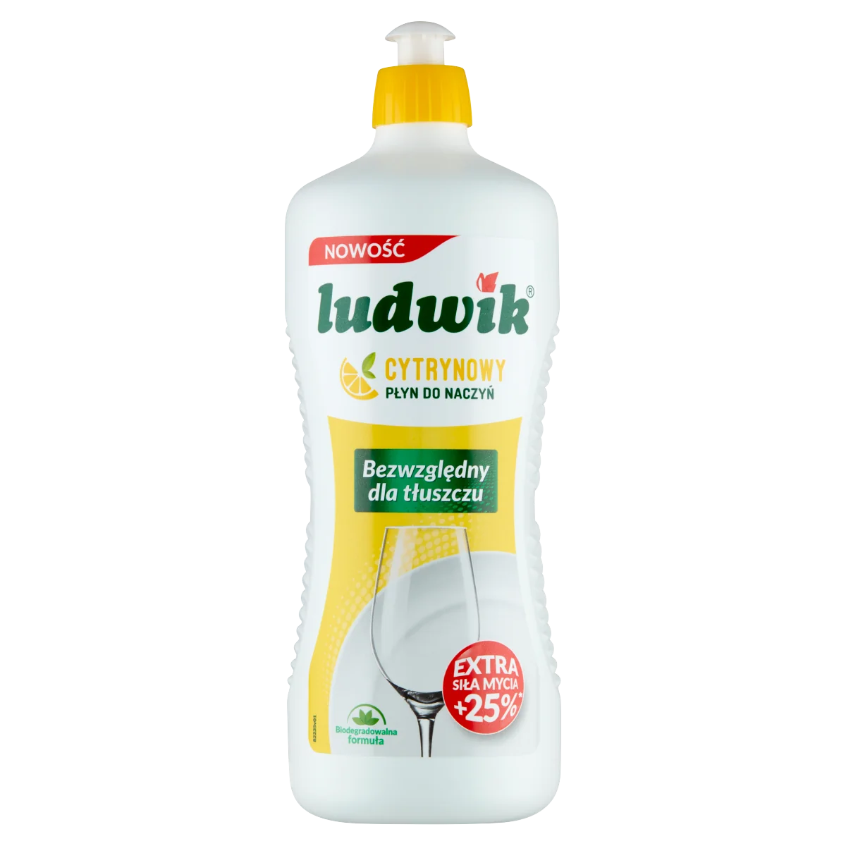 Ludwik płyn do mycia naczyń cytrynowy, 900 g
