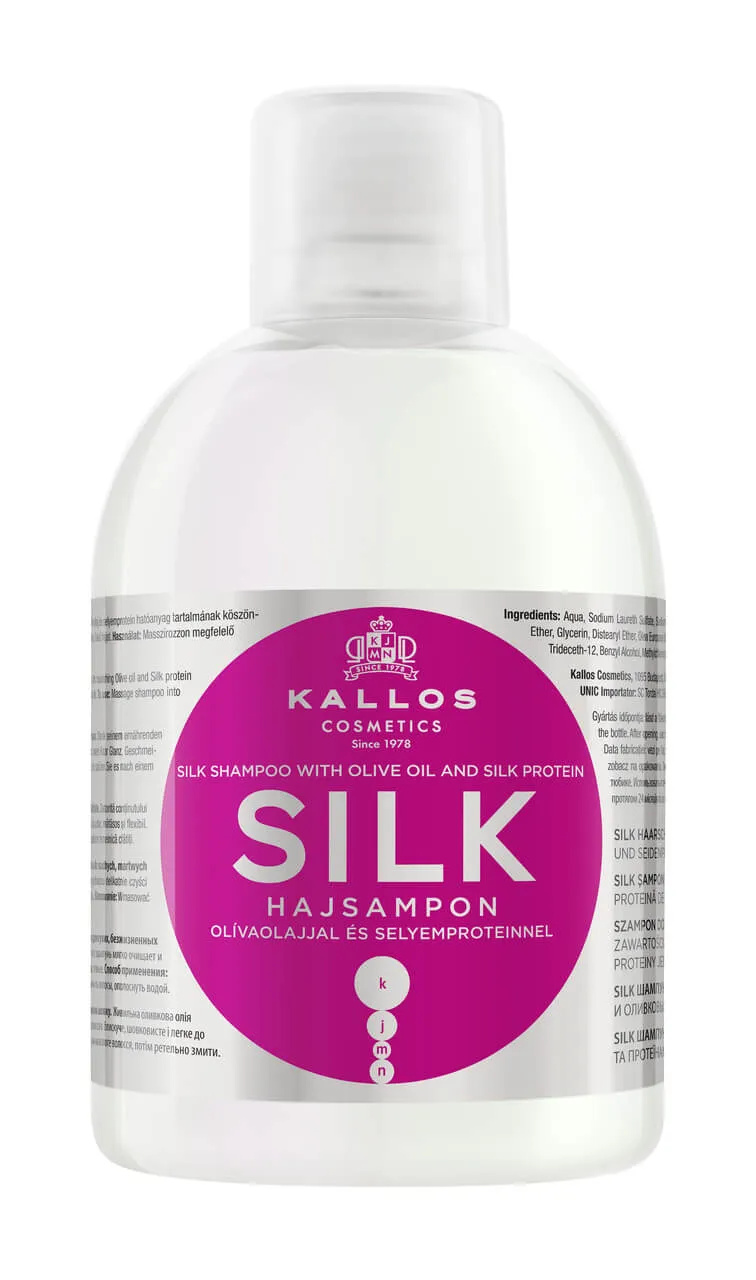 Kallos, szampon do włosów z jedwabiem, Silk, 1000 ml