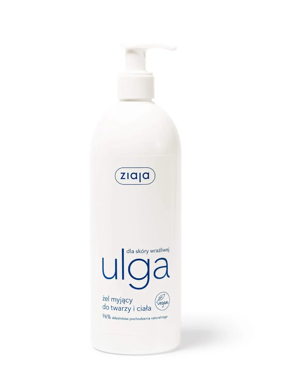 Ziaja Ulga żel myjący do twarzy i ciała, 400 ml