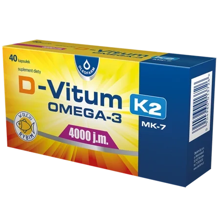 D-Vitum Omega-3 K2 MK-7 4000 j.m. 40 kapsułek