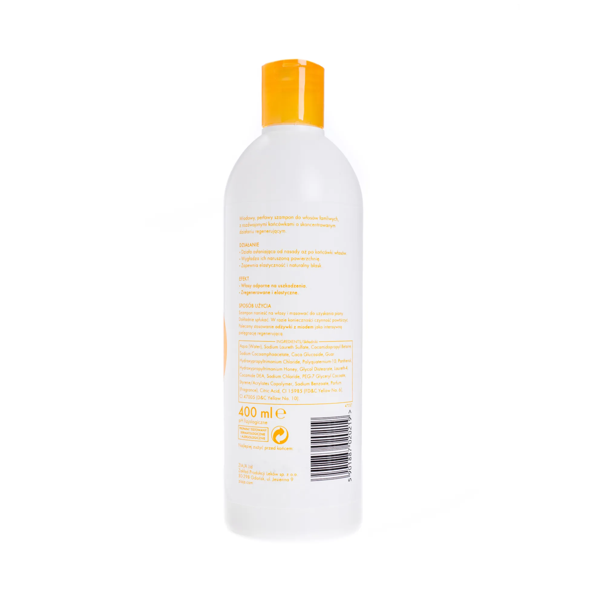 Ziaja Intensywna Regeneracja, szampon do włosów łamliwych, 400 ml 