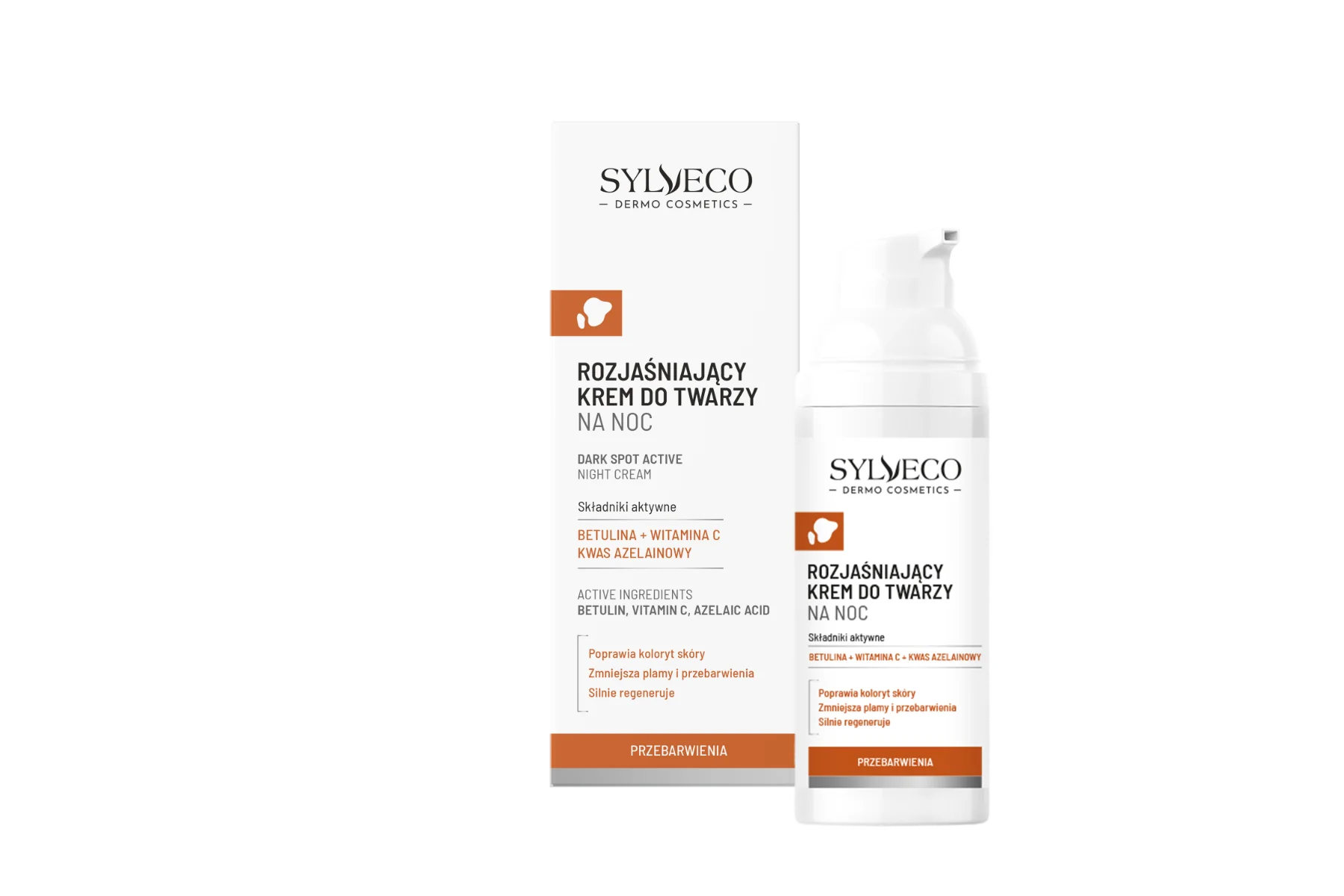 Sylveco krem rozjaśniający do twarzy na noc, 50 ml