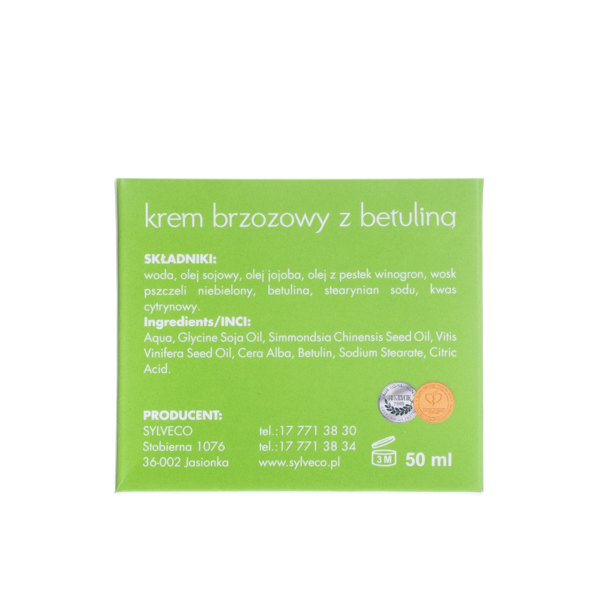 Sylveco krem brzozowy z betuliną, 50 ml