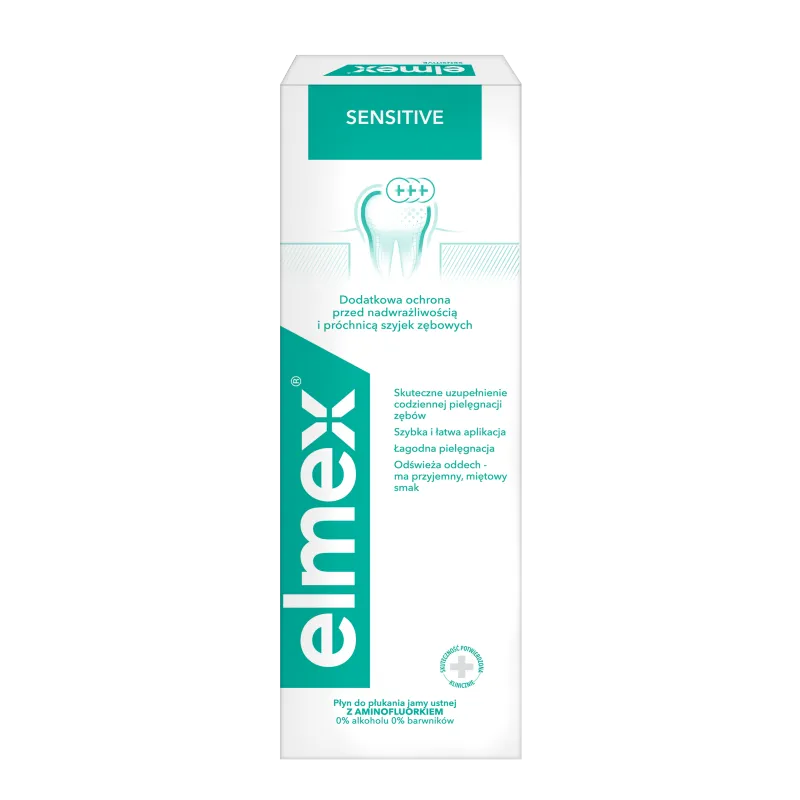 Elmex Sensitive płyn do płukania jamy ustnej, 400 ml 
