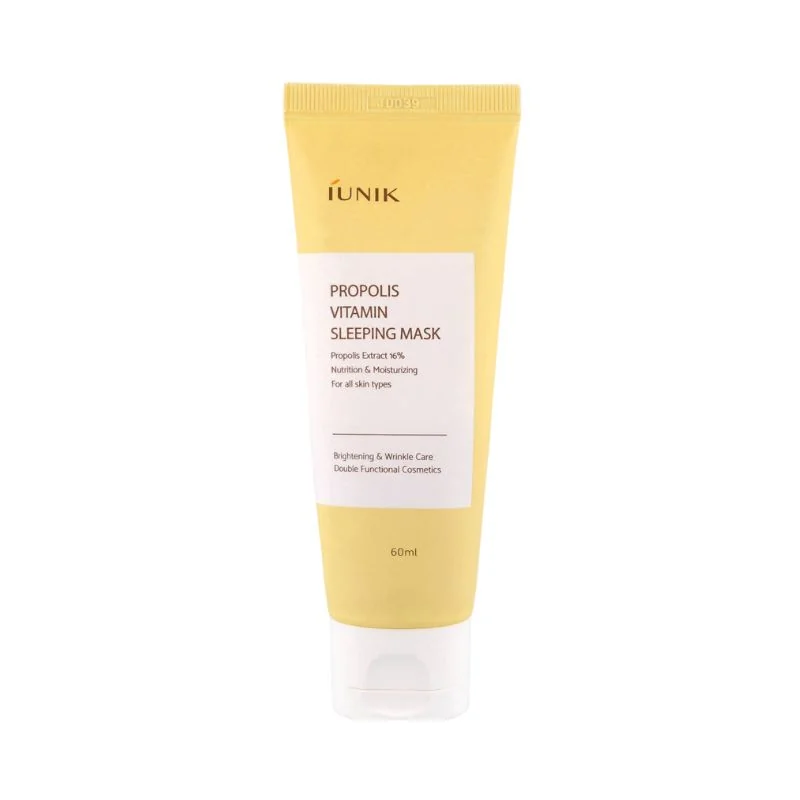iUNIK Propolis Vitamin Sleeping Mask maska nocna z propolisem i witaminami, 60 ml
