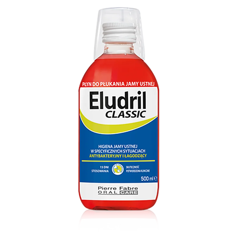Eludril Classic płyn do płukania jamy ustnej, 500 ml
