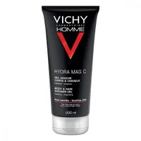 Vichy Homme Hydra Mag C, żel pod prysznic, 200 ml