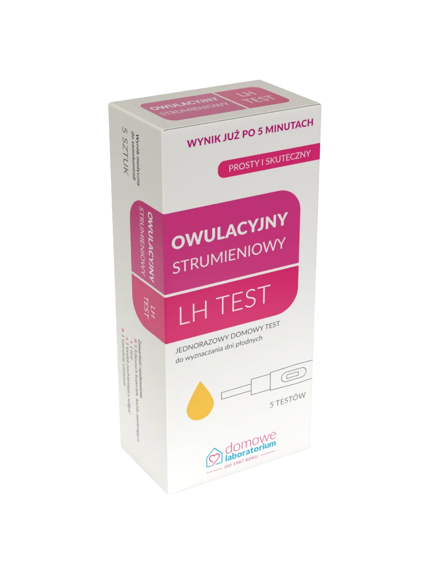LH test owulacyjny strumieniowy jednorazowy domowy test, 5 sztuk