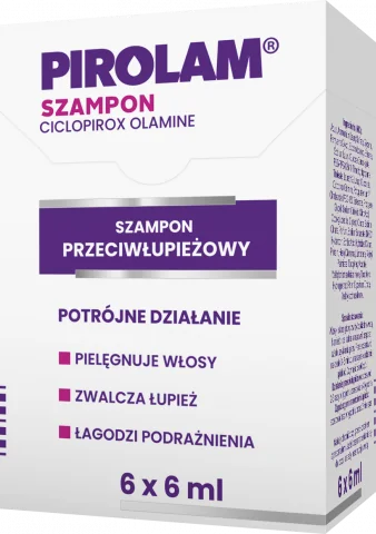 Pirolam szampon przeciwłupieżowy, 6 saszetek