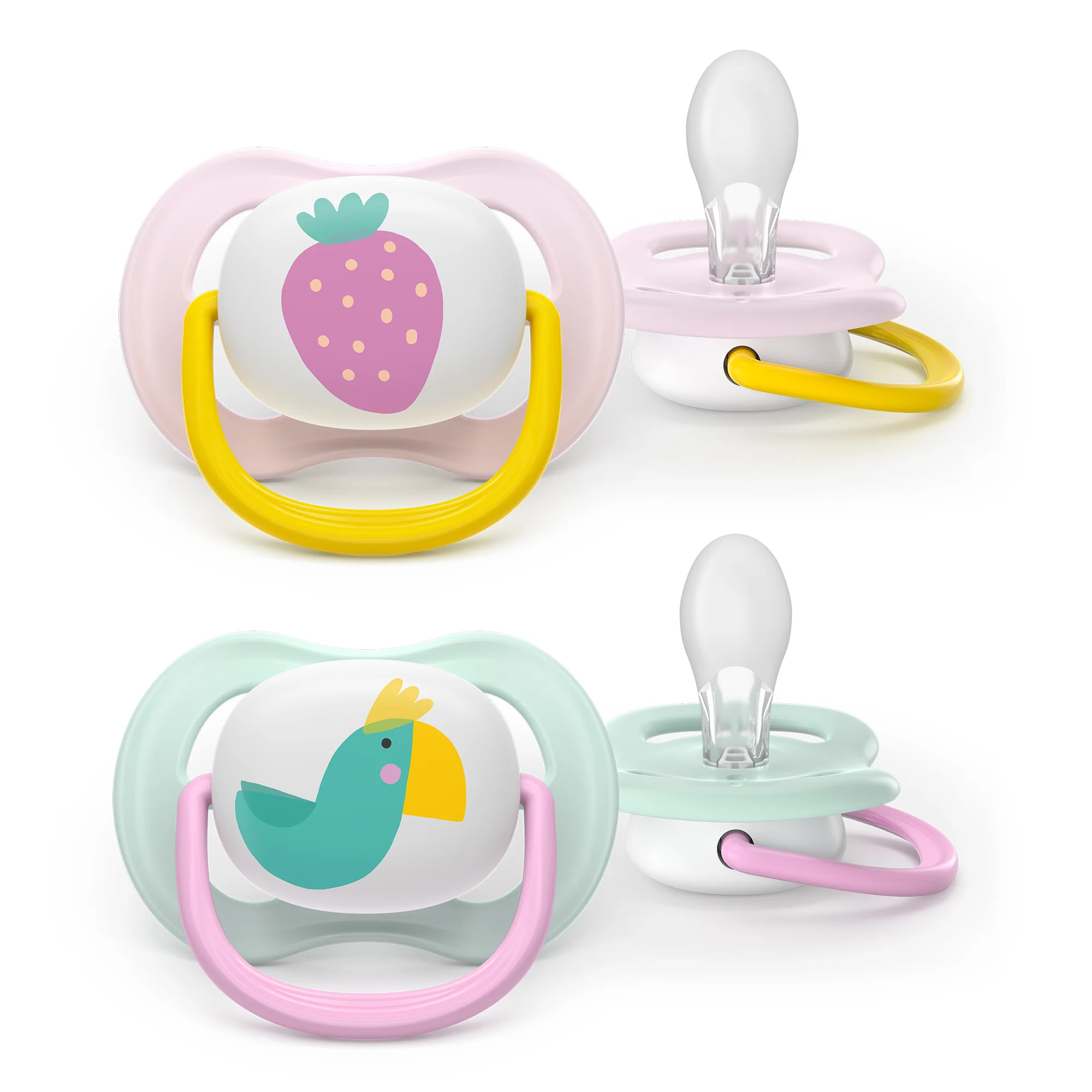 Philips Avent Ultra Air Happy ortodontyczny smoczek uspokajający 0-6 m, 2 sztuki