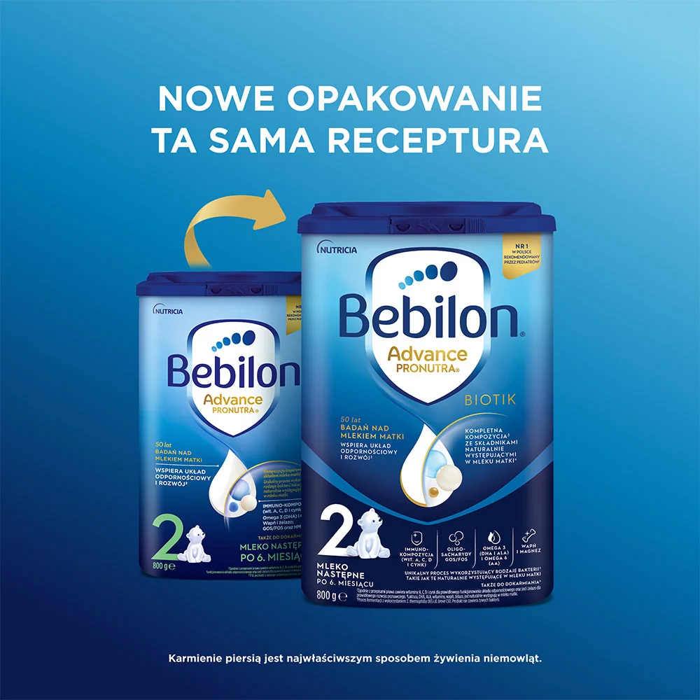 Bebilon 2 Advance Pronutra BIOTIK mleko następne po 6. miesiącu 800 g