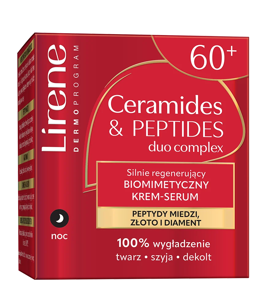 Lirene silnie regenerujący biomimetyczny krem-serum 60+, 50 ml