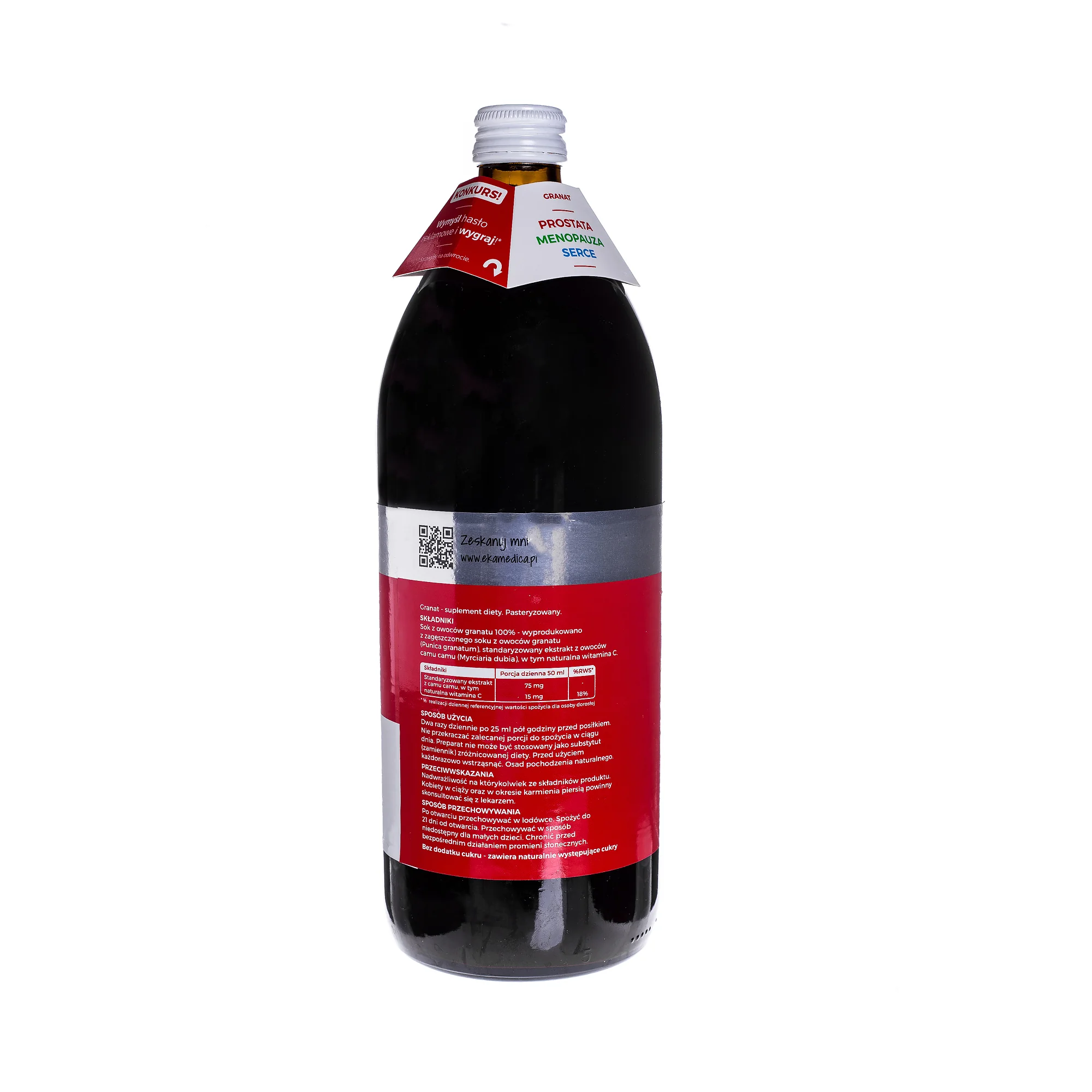 EkaMedica sok z granatu, 1000 ml