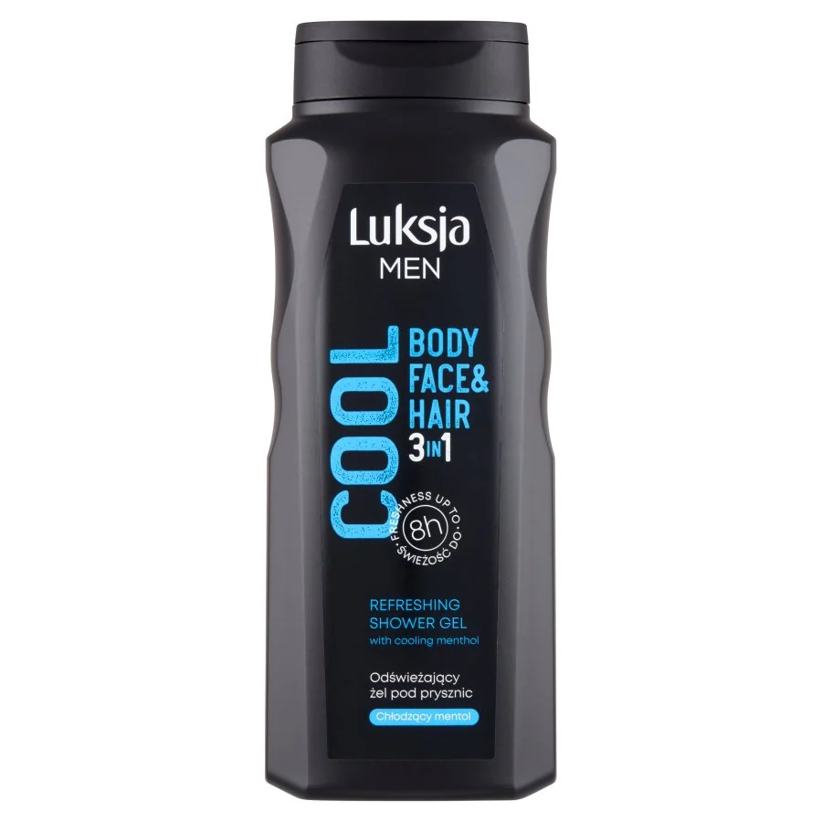 Luksja Men Cool odświeżający żel pod prysznic 3w1 dla mężczyzn, 500 ml