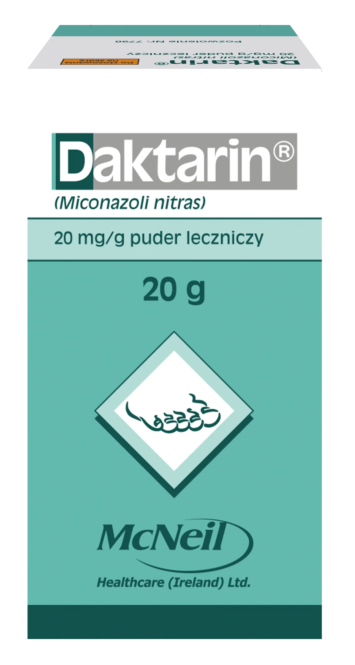 Daktarin 20 mg/g, puder leczniczy, 20 g