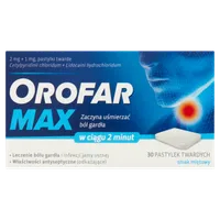 Orofar Max 2 mg + 1 mg, 30 pastylek twardych