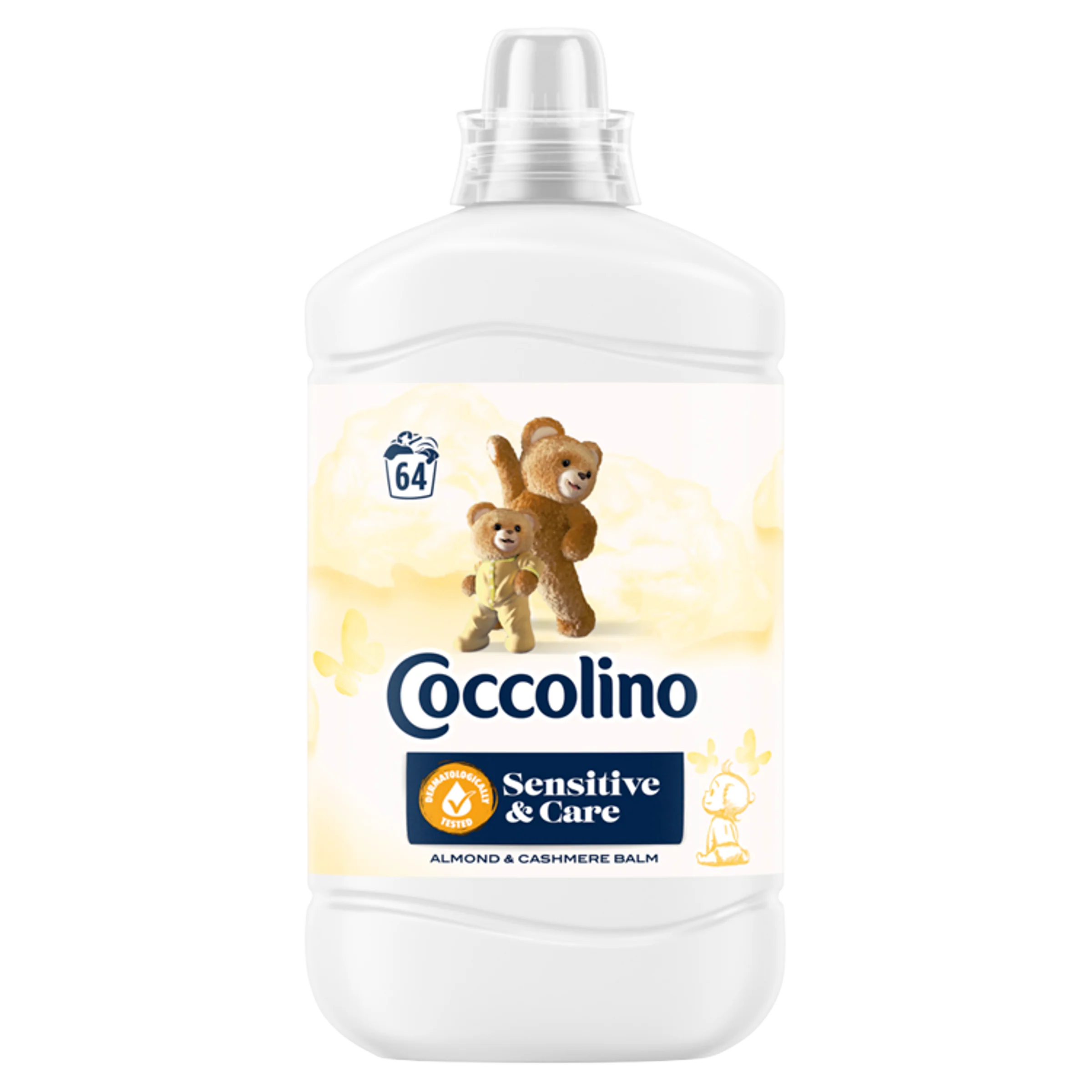 Coccolino Sensitive & Care Płyn do płukania tkanin Almond & Cashmere Balm, 1600 ml