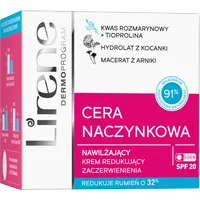 Lirene CERA NACZYNKOWA nawilżający krem redukujący zaczerwienienia SPF 20, 50 ml