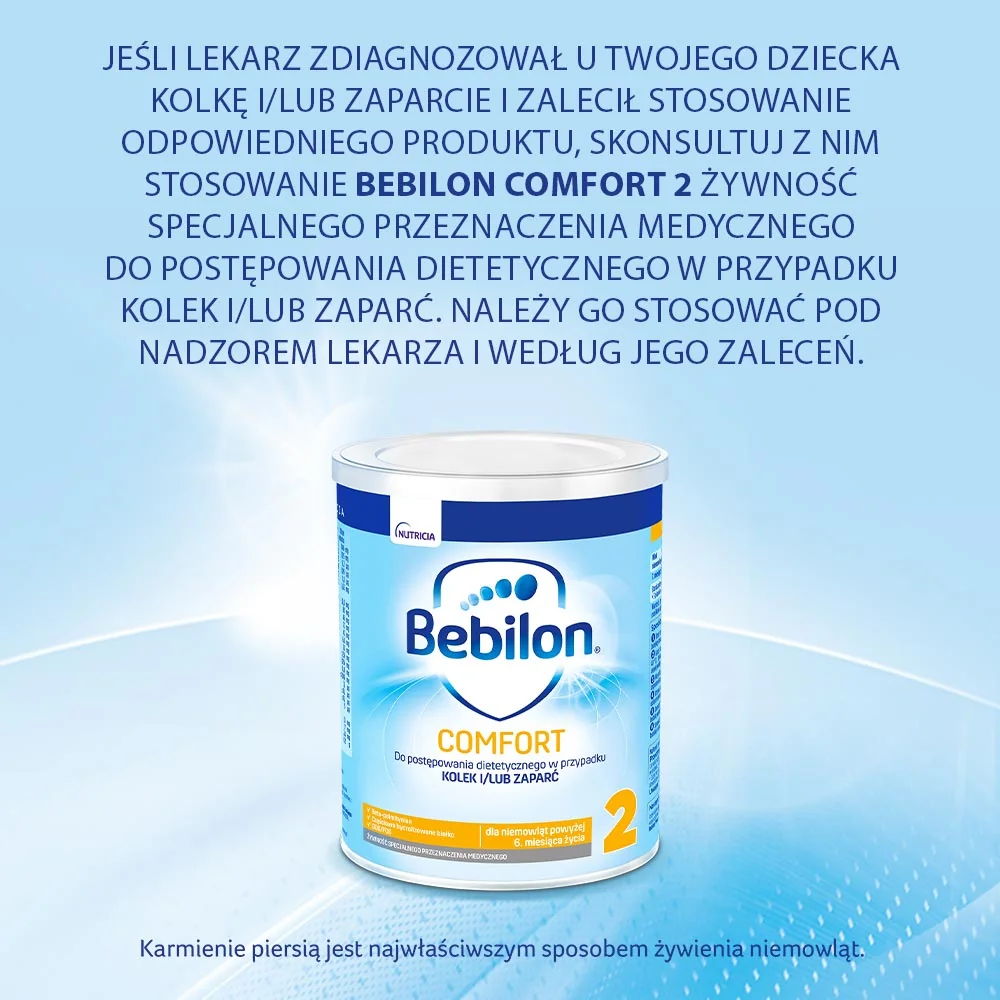 Bebilon Comfort 2 mleko dla niemowląt z tendencją do kolek po 6. miesiącu, 400 g