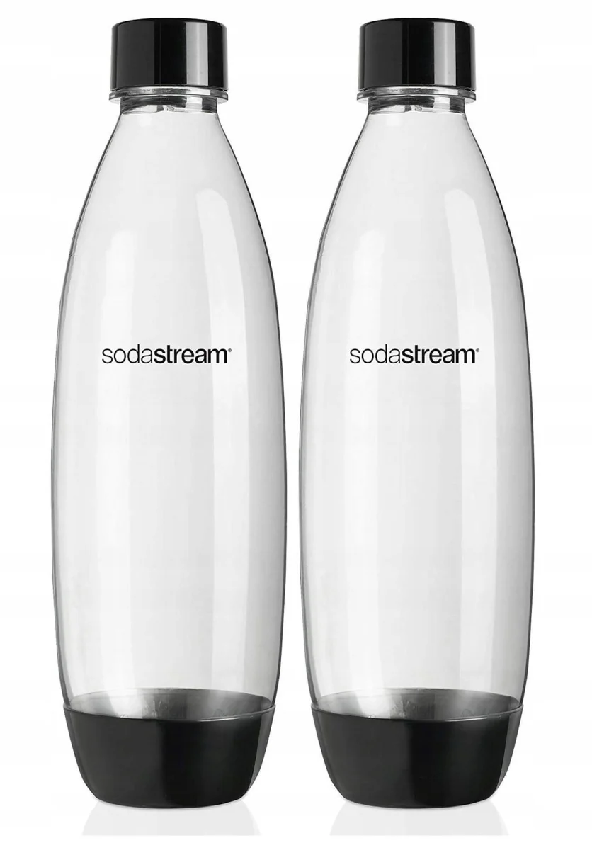SodaStream butelki na wodę 1 l Fuse Czarne, 2 szt.