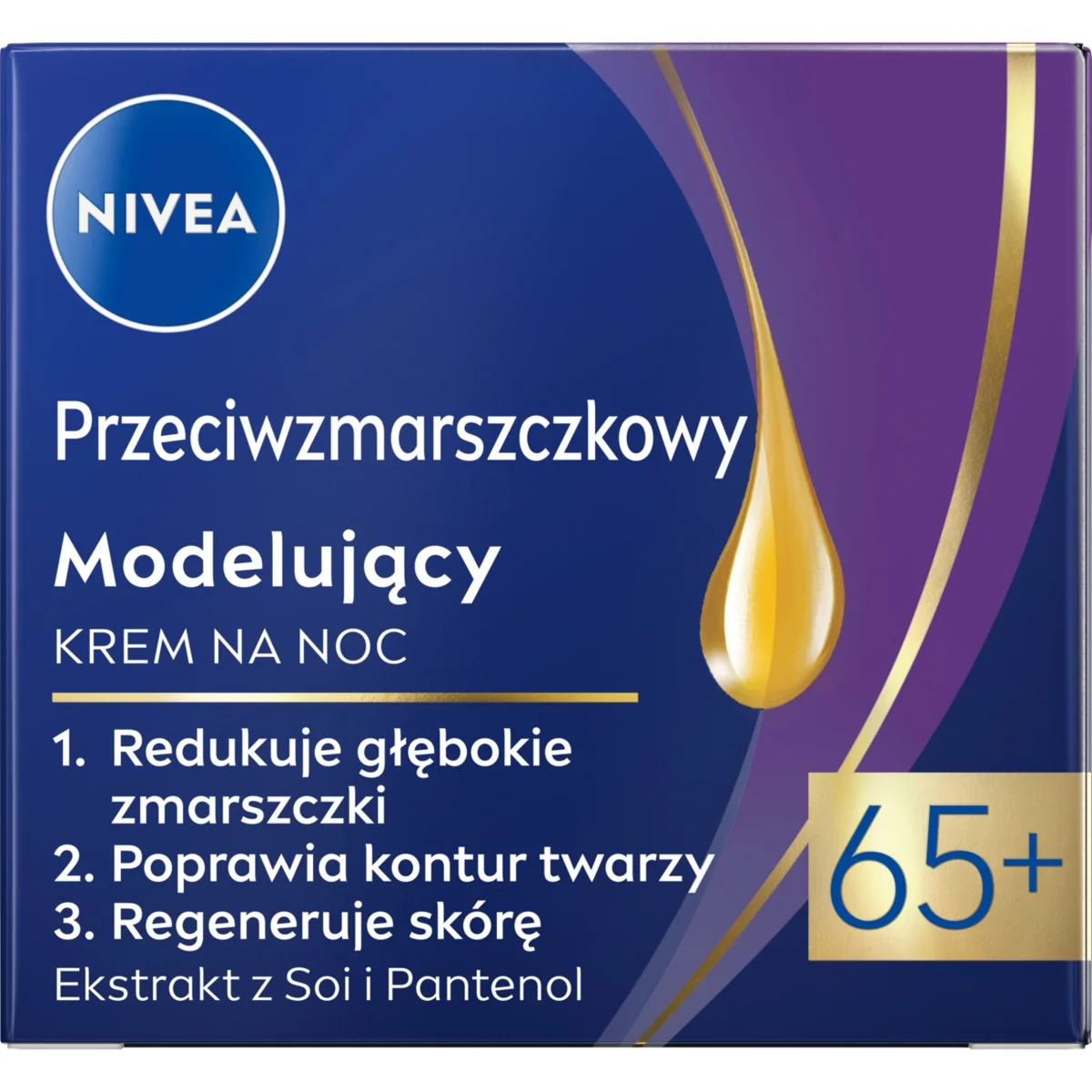 Nivea Przeciwzmarszczkowy + Modelujący krem na noc 65+, 50 ml