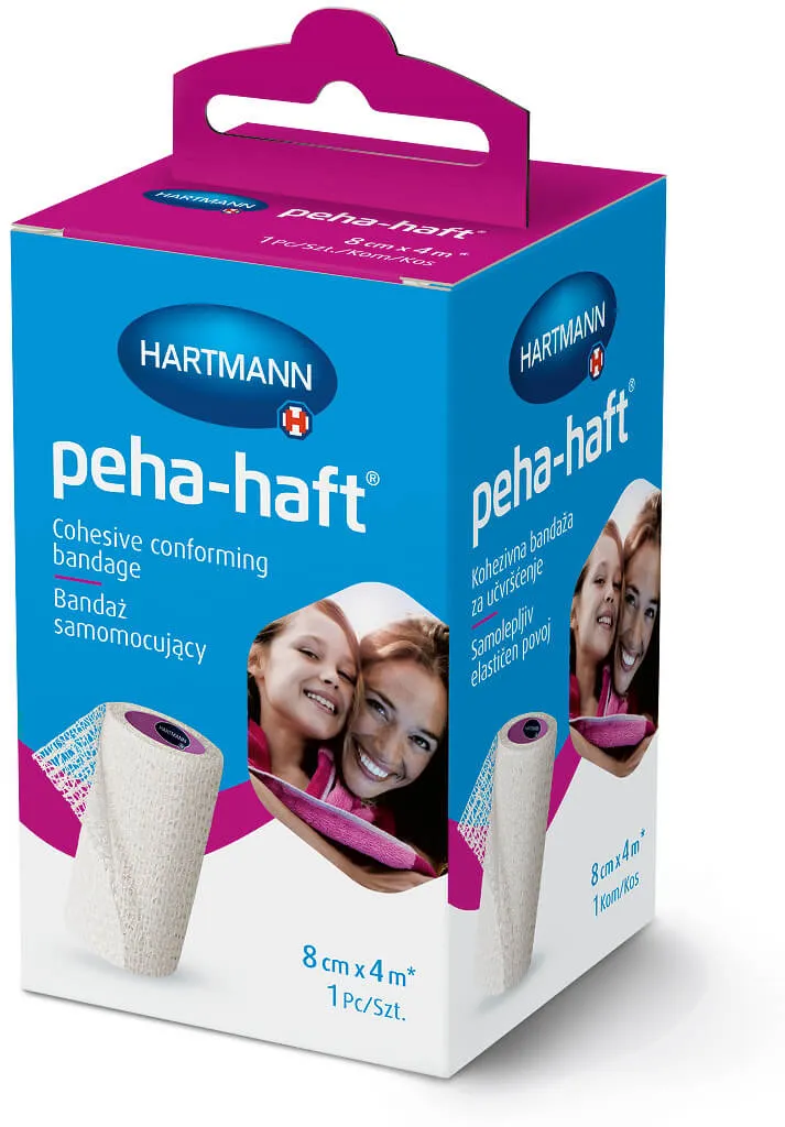 Peha-Haft, opaska podtrzymująca elastyczna, 8cm x 4m, 1 sztuka (wersja ELR)