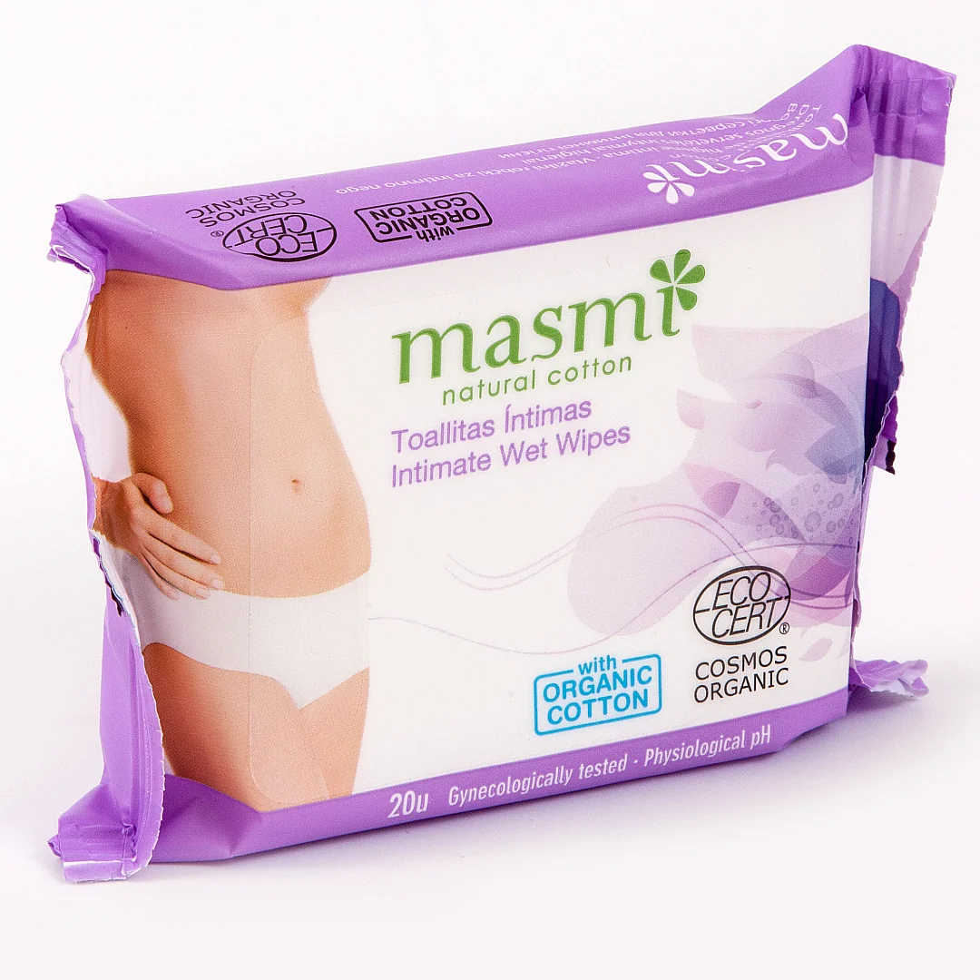 Masmi wilgotne chusteczki do higieny intymnej, 20 szt.