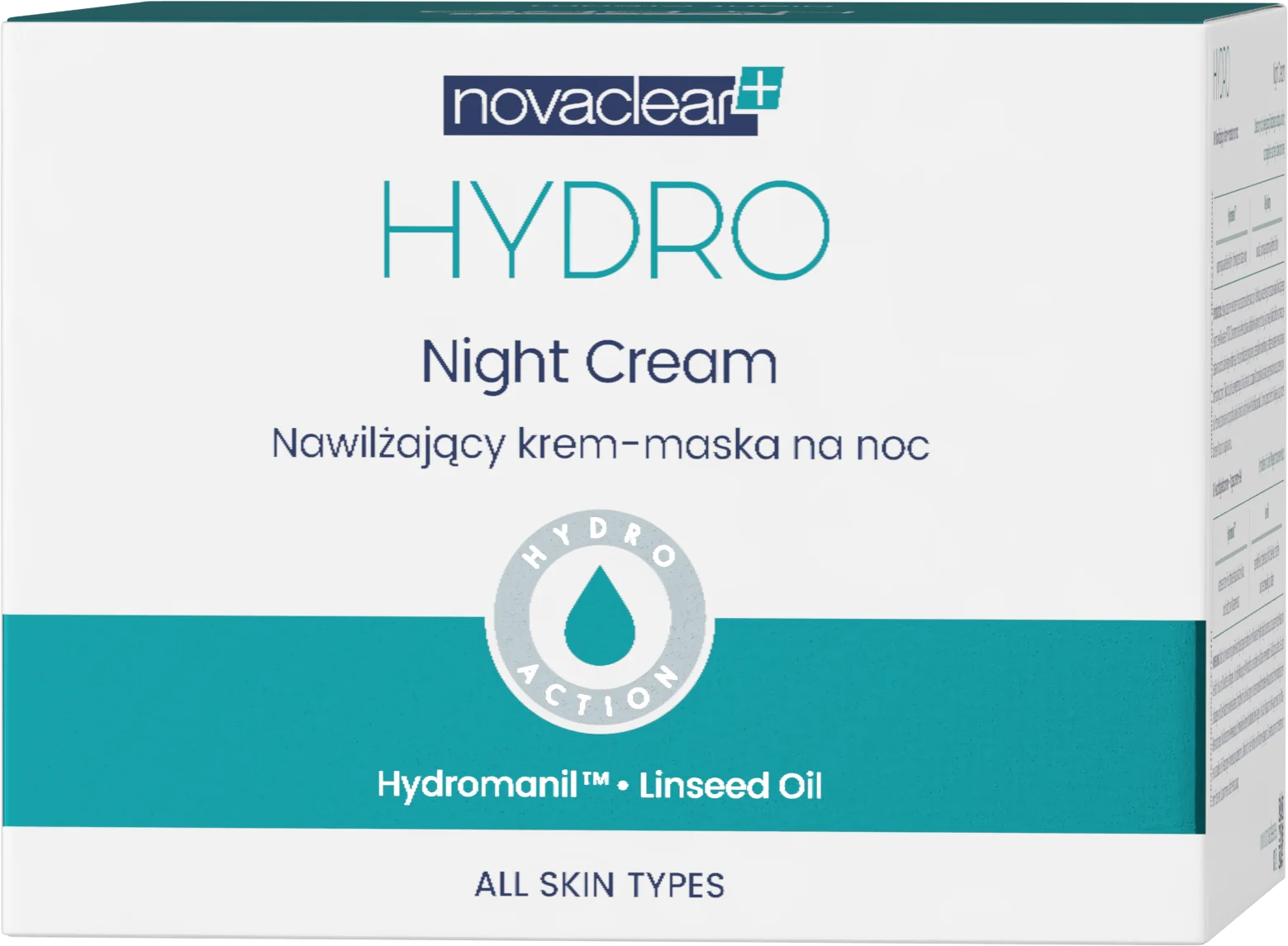 Novaclear Hydro nawilżający krem-maska na noc, 50 ml