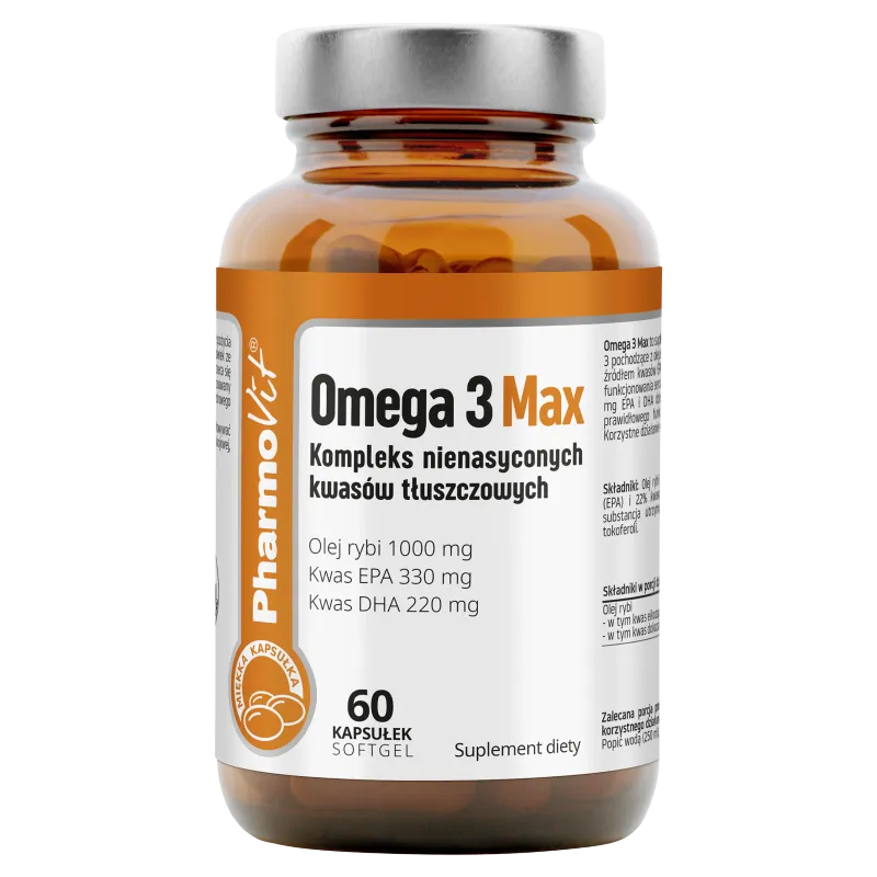Pharmovit Omega 3 Max, suplement diety, 60 kapsułek