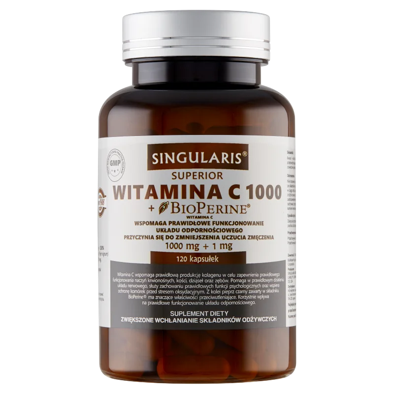Singularis Superior Witamina C 1000 + Bioperine 120 kapsułek