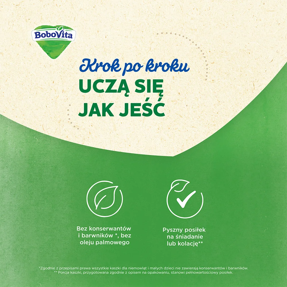 BoboVita, kaszka mleczno-zbożowa 4 owoce po 8 miesiącu, 230 g kaszka mleczno-zbożowa 4 owoce, 230 g