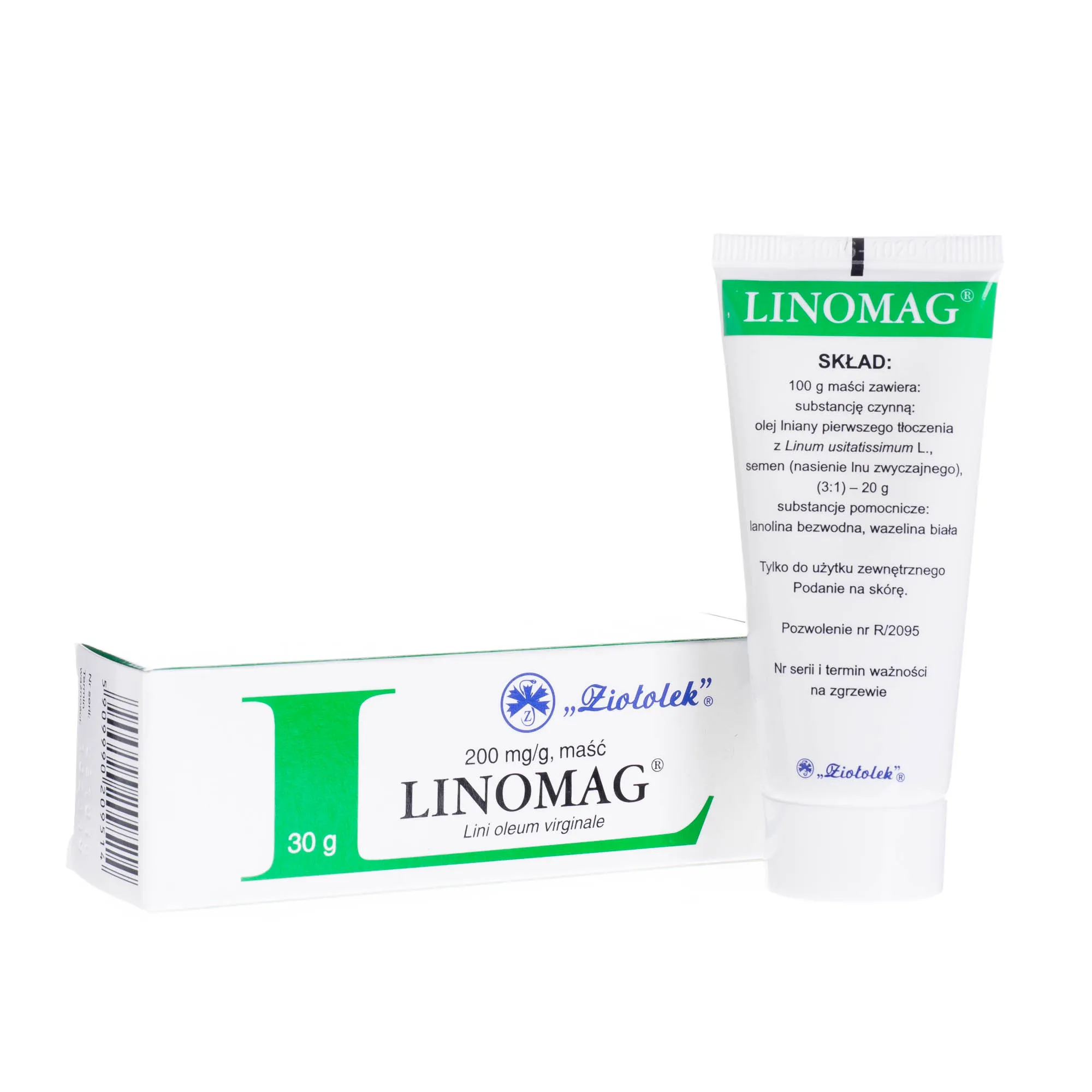 Linomag Lini oleum virginale 200 mg/g, maść 30 g