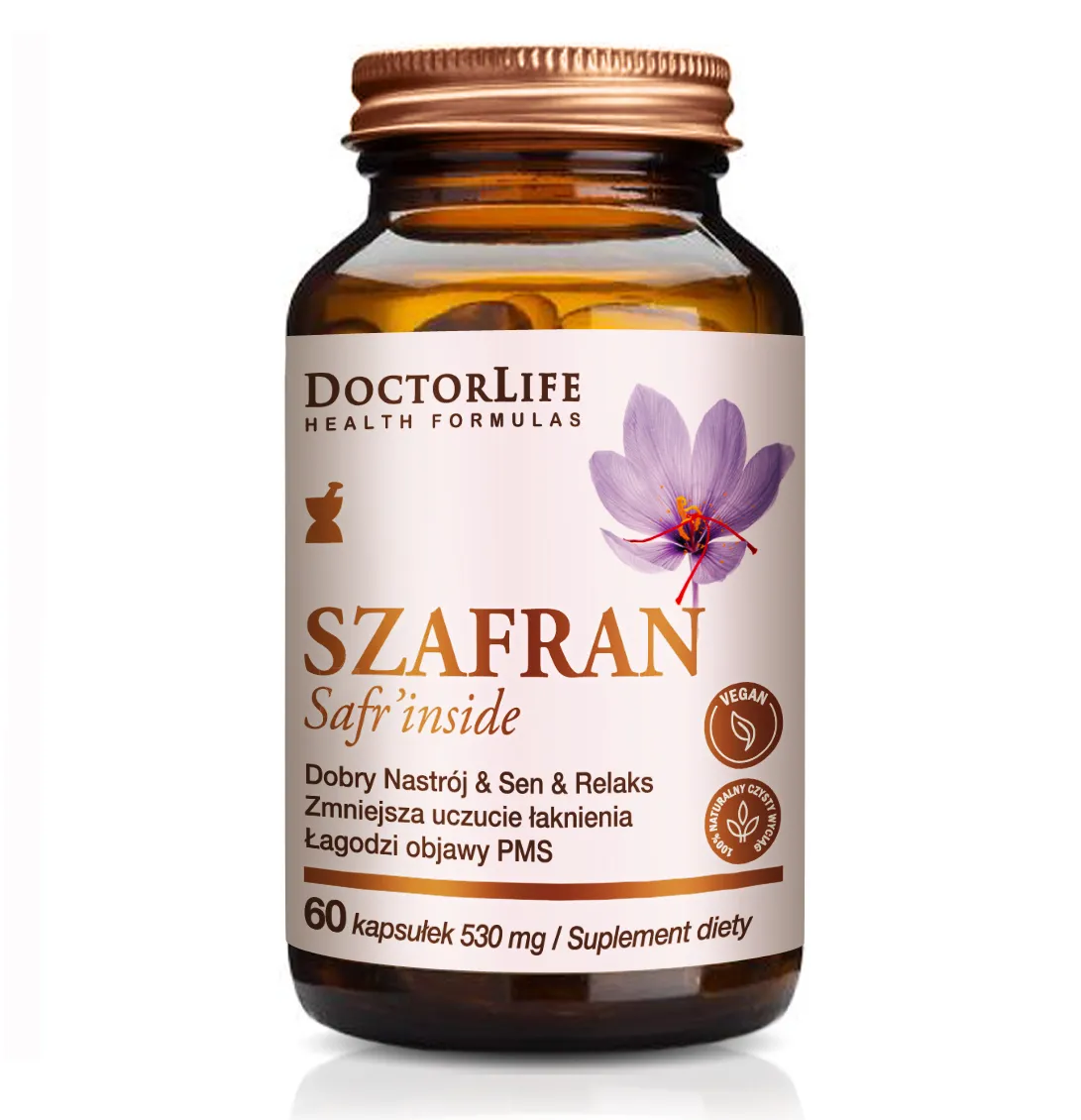 DoctorLife Safr'inside Szafran, 60 kapsułek 