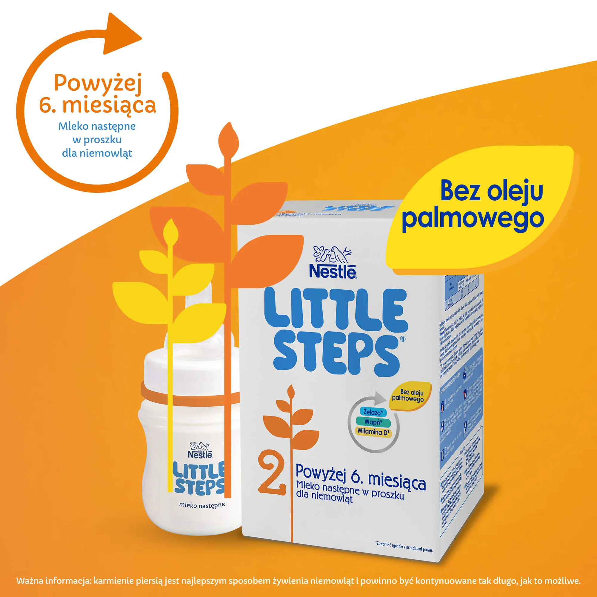 Little Steps 2, mleko w proszku następne dla niemowląt powyżej 6. miesiąca życia, 600 g 