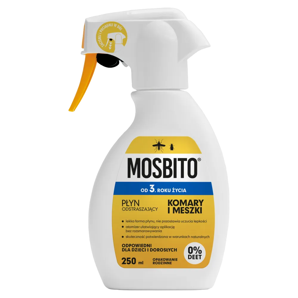Mosbito, odstraszający płyn na komary i meszki, 250 ml