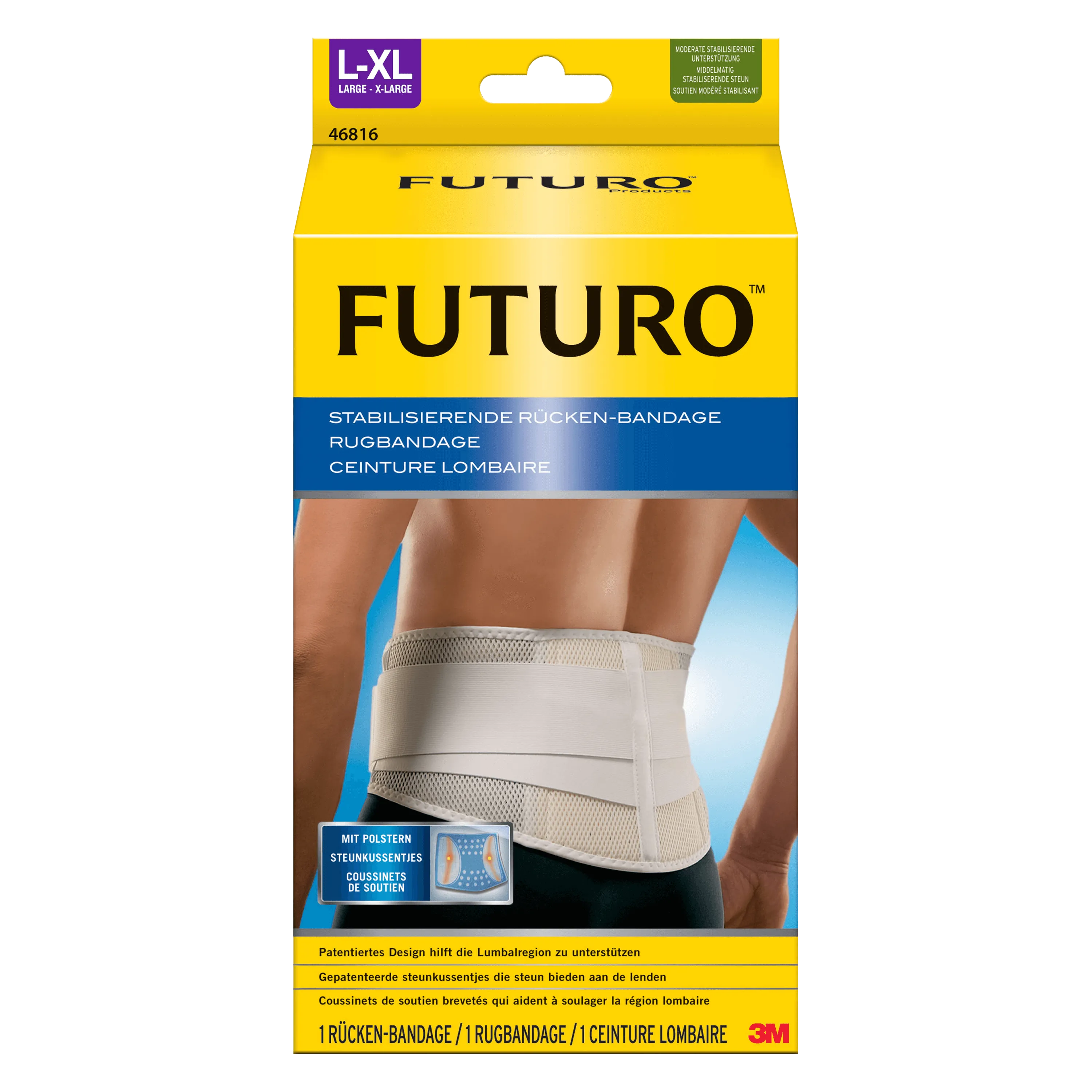 Futuro, pas stabilizujący kręgosłup L-XL, 1 sztuka 