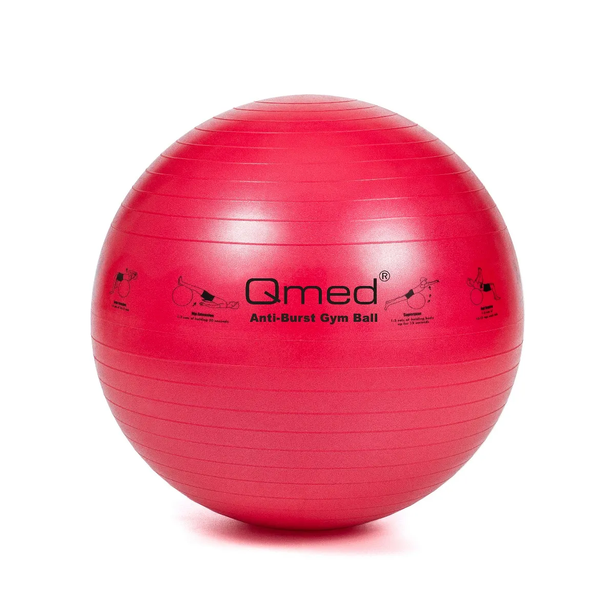 Qmed Active piłka rehabilitacyjna z systemem ABS i pompką 55 cm, 1 szt. 