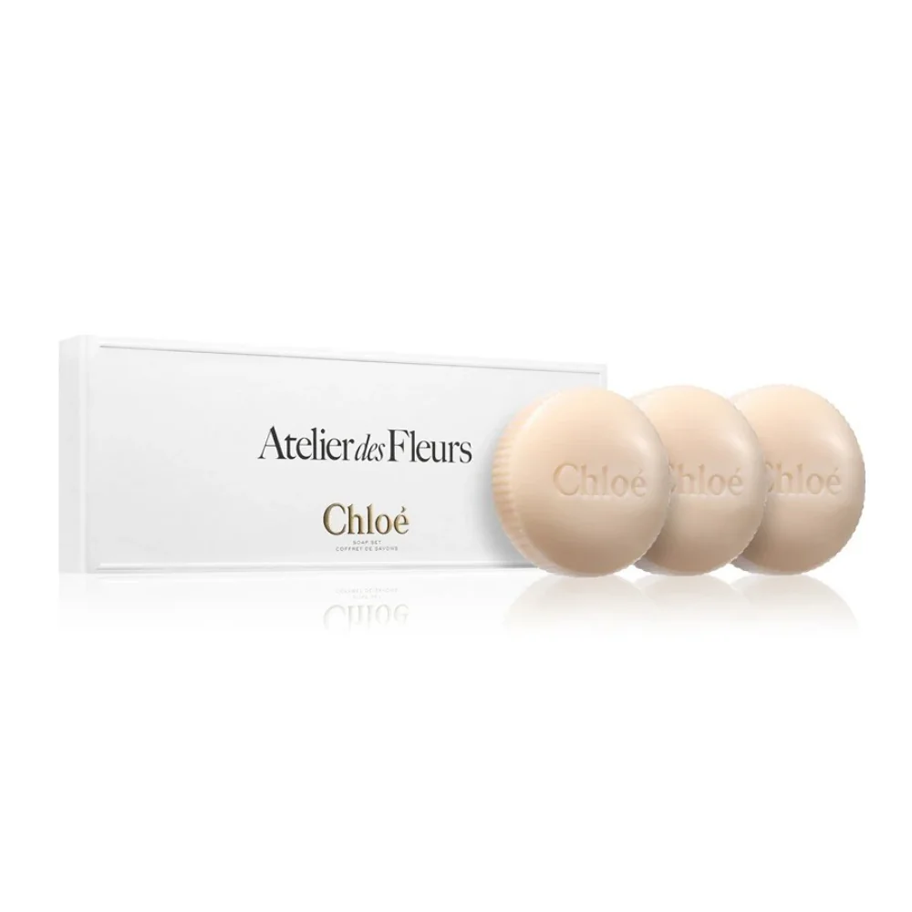 Chloé Aterlier des Fleurs Zestaw mydeł Cedrus Soap, 100g + Magnolia Alba Soap, 100g + Santalum Soap ,100g