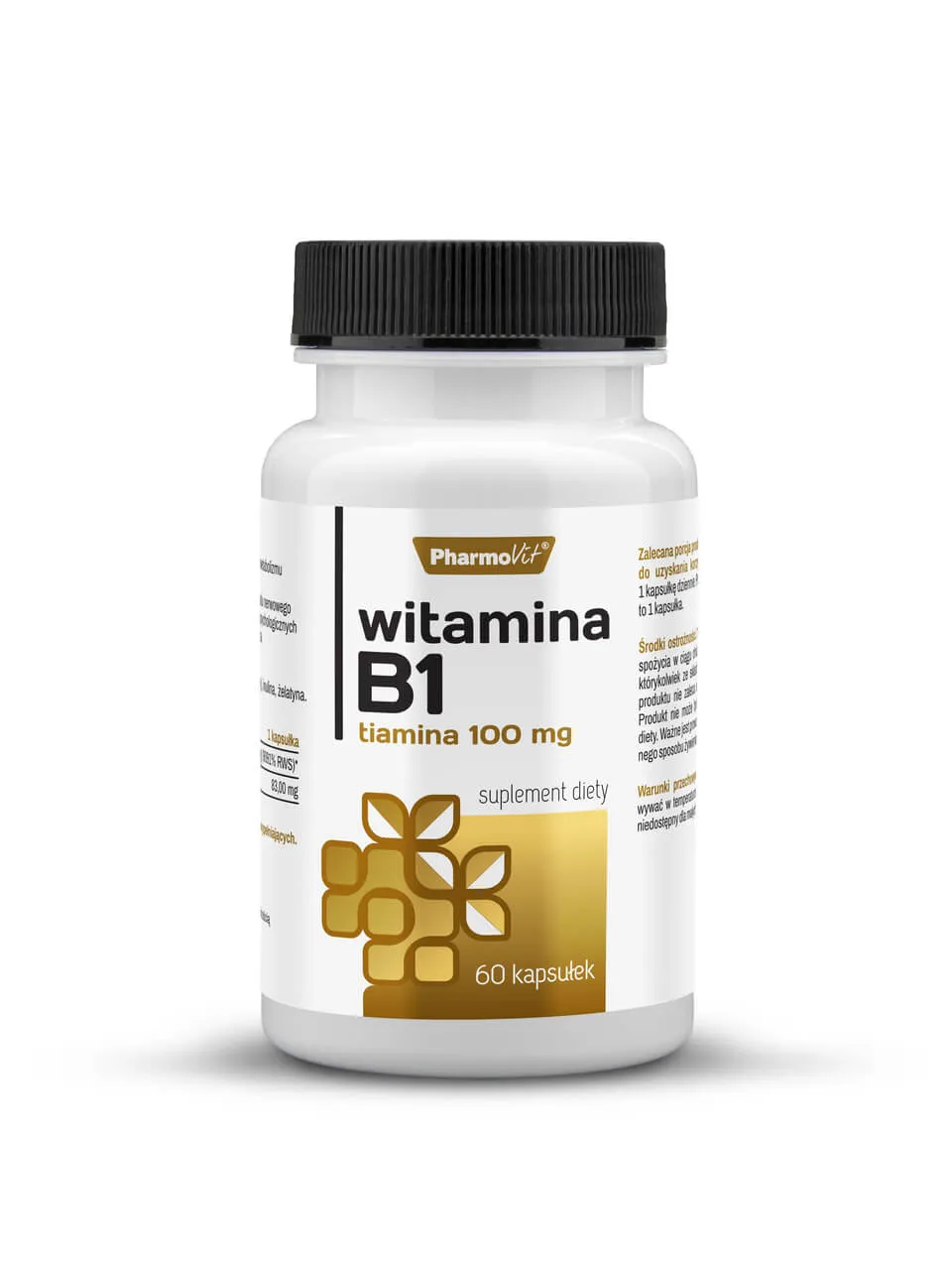 Witamina B1 Pharmovit, suplement diety, 60 kapsułek