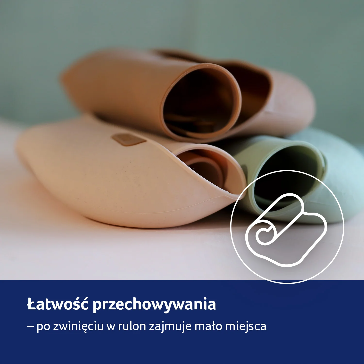 LOVI Śliniak silikonowy z kieszonką nude, 1 sztuka