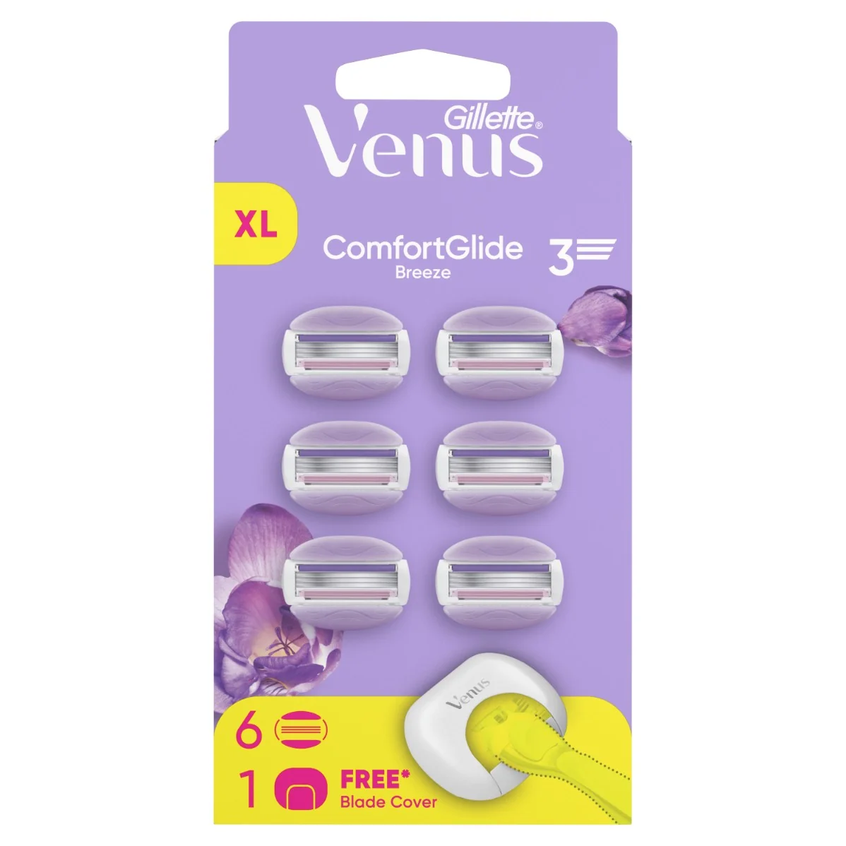 Gillette Venus ComfortGlide Breeze wkłady do maszynki, 6 sztuk