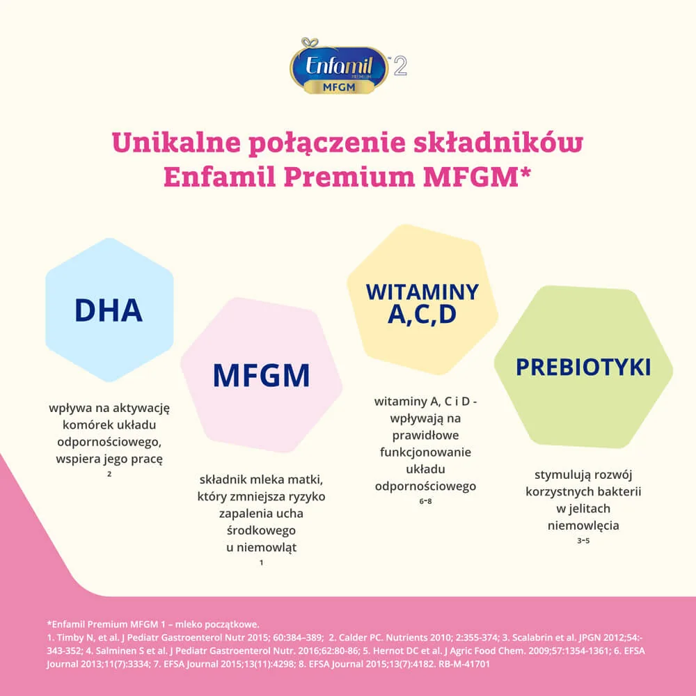 Enfamil Premium MFGM 2, mleko następne od 6 miesiąca, 800 g